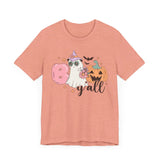 Boo Y'all Ghost Halloween Shirt - Cute Ghost and Pumpkin Southern Halloween Tee