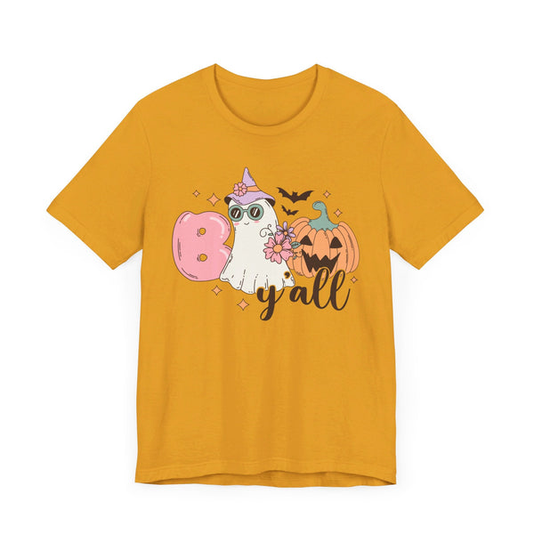 Boo Y'all Ghost Halloween Shirt - Cute Ghost and Pumpkin Southern Halloween Tee