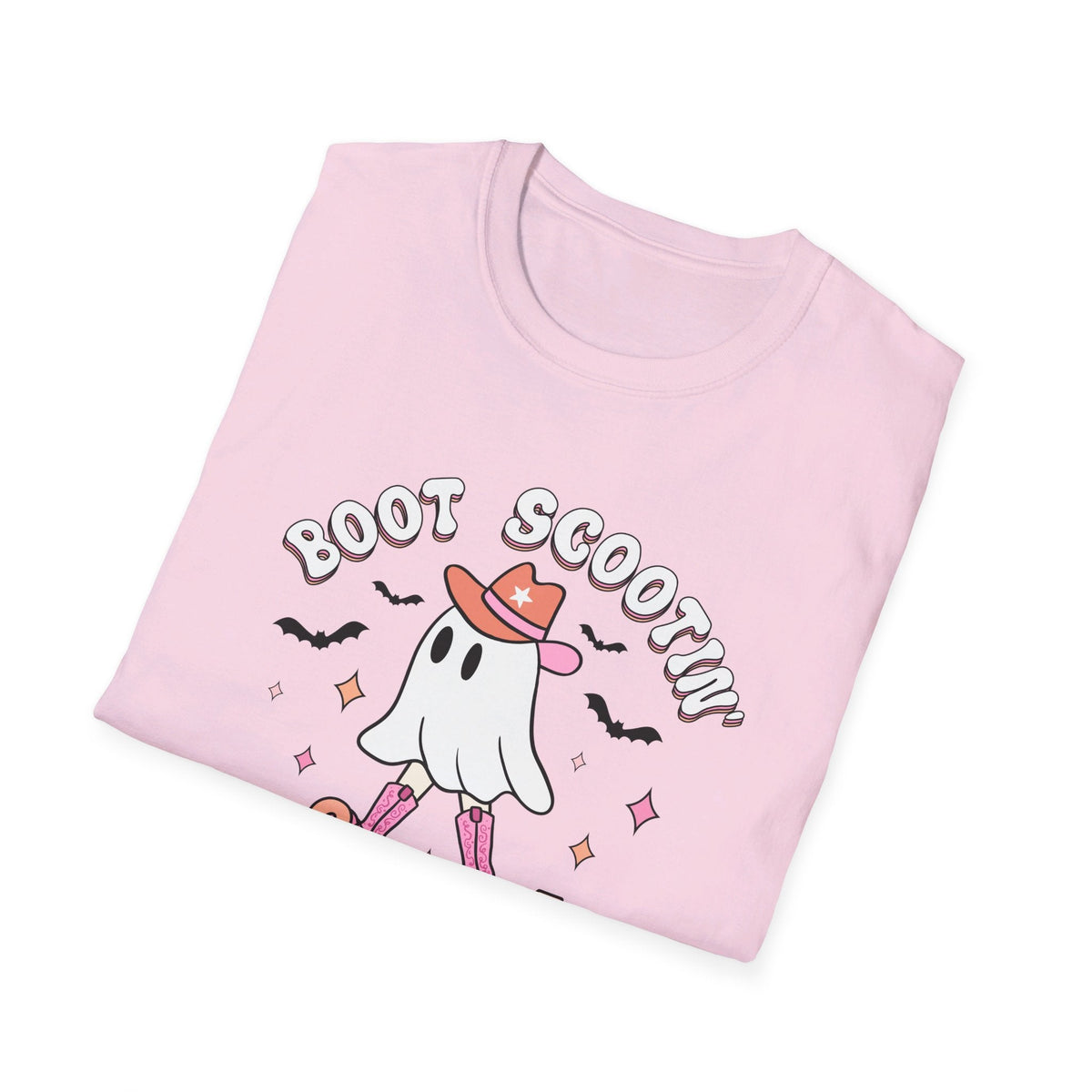 Boot Scootin' Spooky Ghost Halloween T-Shirt