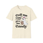 Call Me Cute and Give Me Candy Ghost Halloween T-Shirt