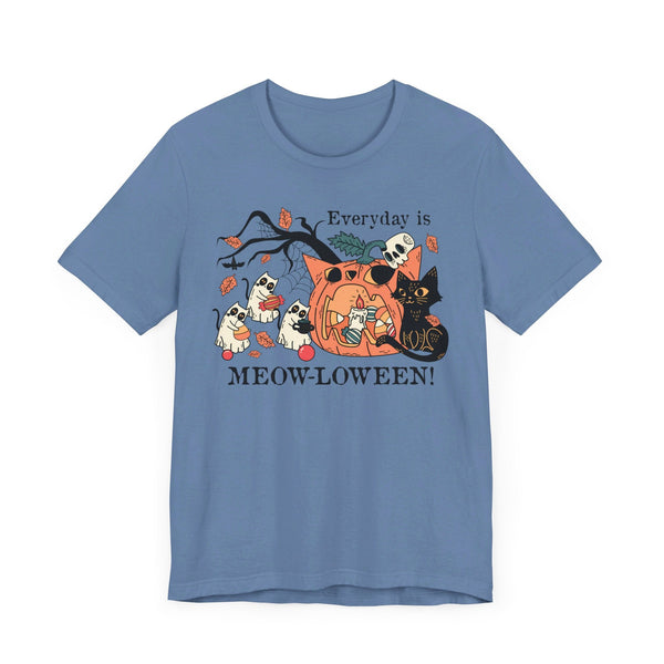 Candy Party Halloween Shirt - Ghosts & Pumpkins with Treats Graphic Tee