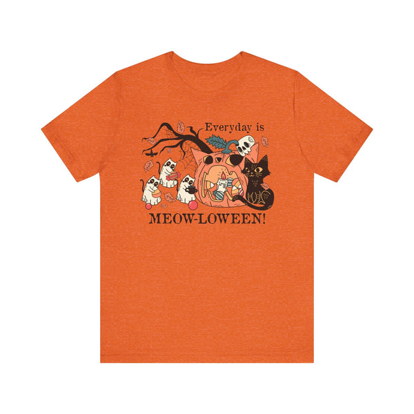 Candy Party Halloween Shirt - Ghosts & Pumpkins with Treats Graphic Tee