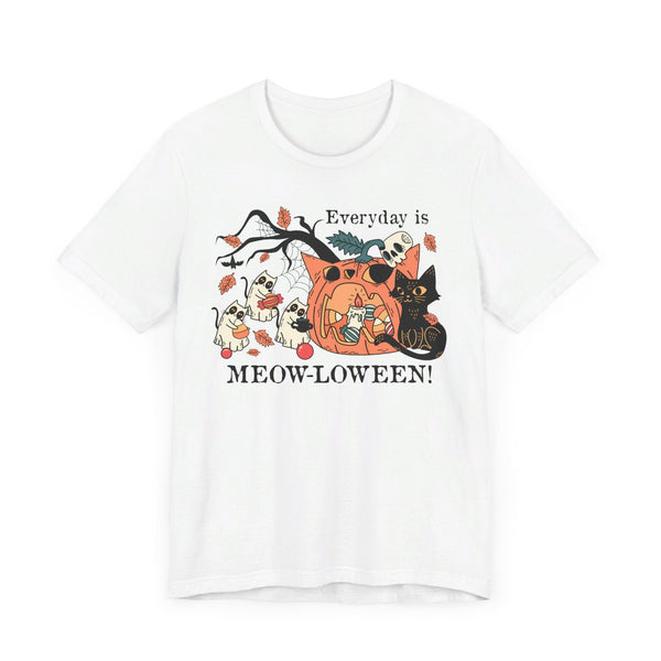 Candy Party Halloween Shirt - Ghosts & Pumpkins with Treats Graphic Tee