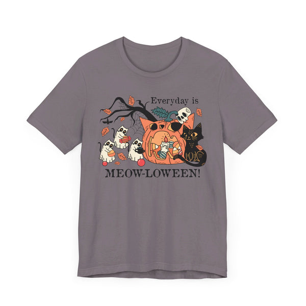 Candy Party Halloween Shirt - Ghosts & Pumpkins with Treats Graphic Tee