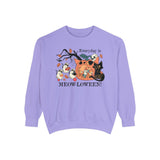 Candy Party Halloween Sweatshirt - Ghosts & Pumpkins with Treats Graphic Sweater