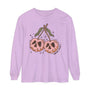 Caution Poison Halloween Long Sleeve T-Shirt - Pink Poison Apples Graphic Tee