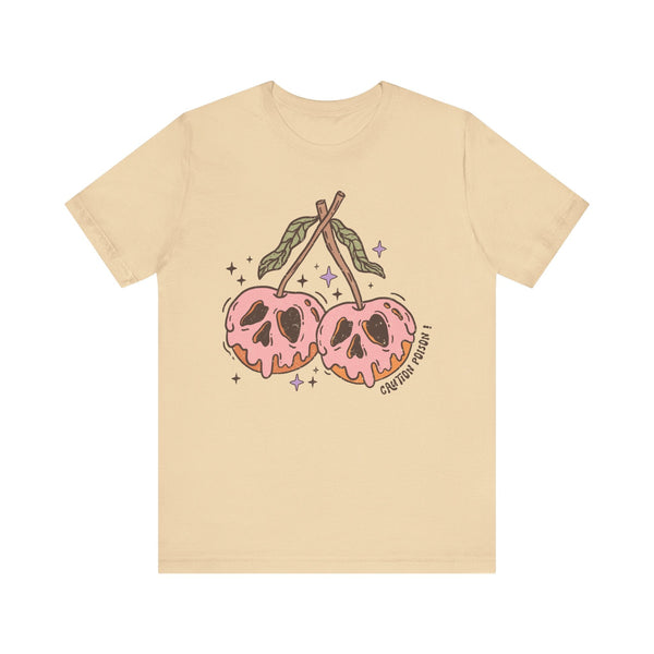 Caution Poison Halloween Shirt - Pink Poison Apples Graphic Tee