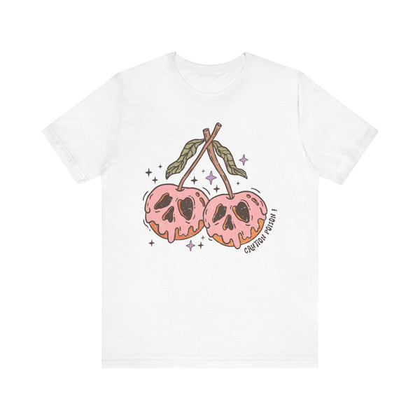 Caution Poison Halloween Shirt - Pink Poison Apples Graphic Tee