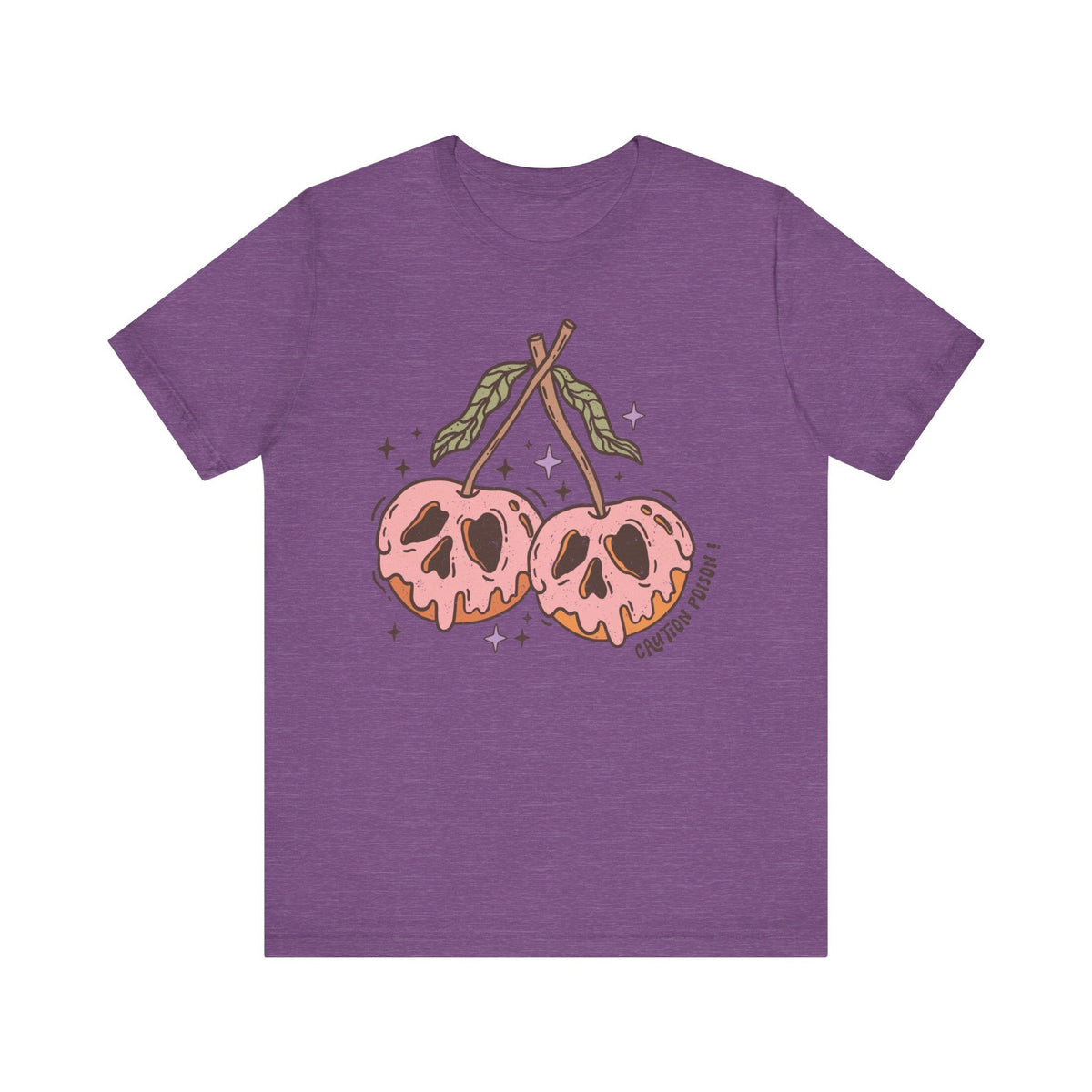 Caution Poison Halloween Shirt - Pink Poison Apples Graphic Tee