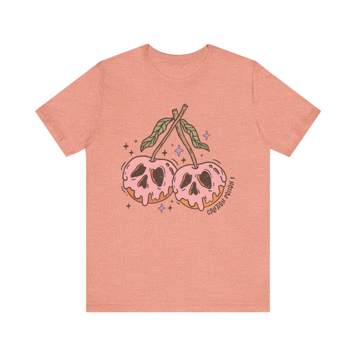 Caution Poison Halloween Shirt - Pink Poison Apples Graphic Tee