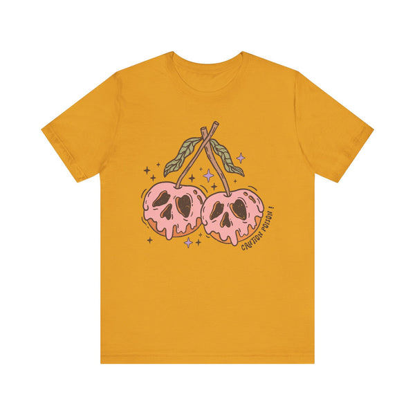 Caution Poison Halloween Shirt - Pink Poison Apples Graphic Tee