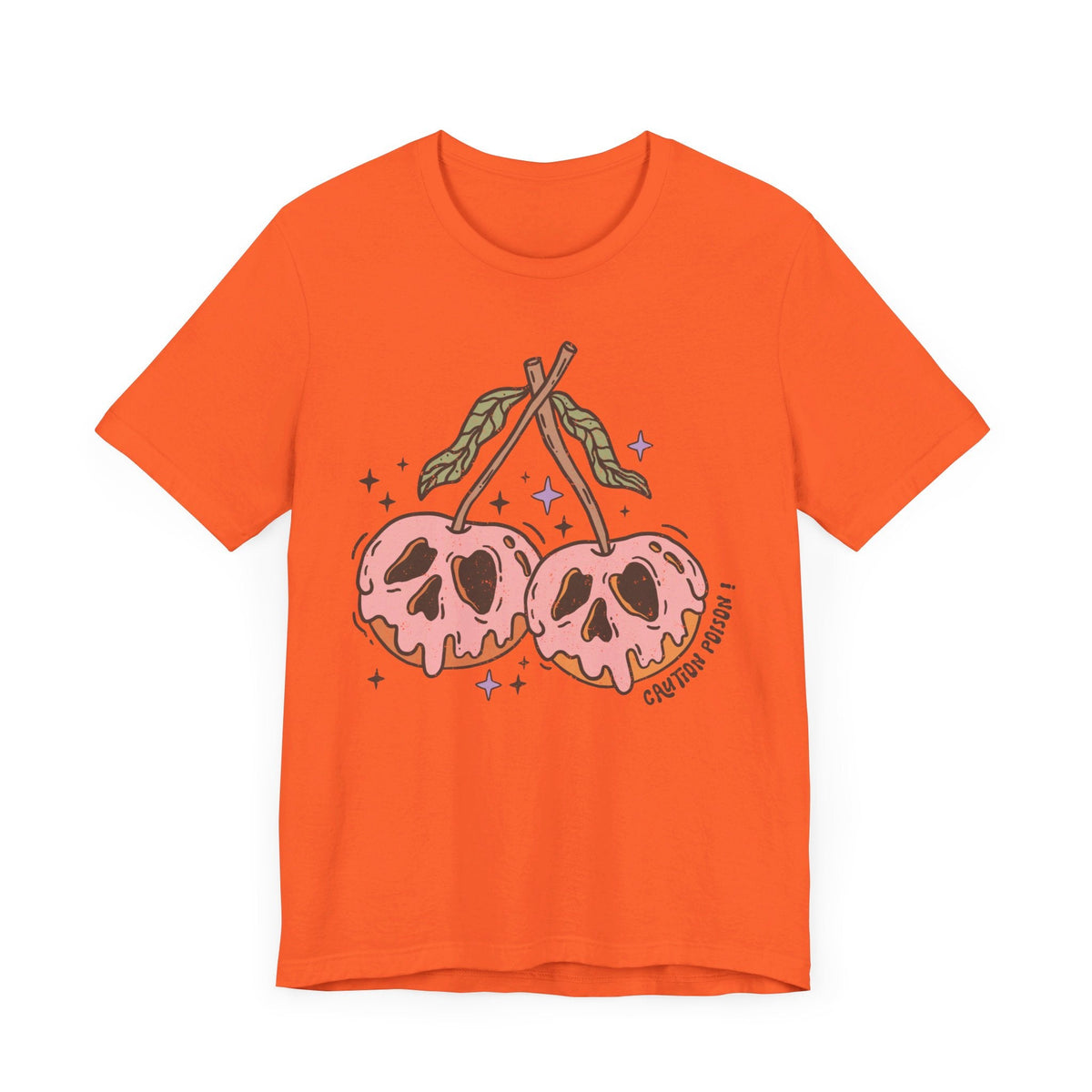 Caution Poison Halloween Shirt - Pink Poison Apples Graphic Tee