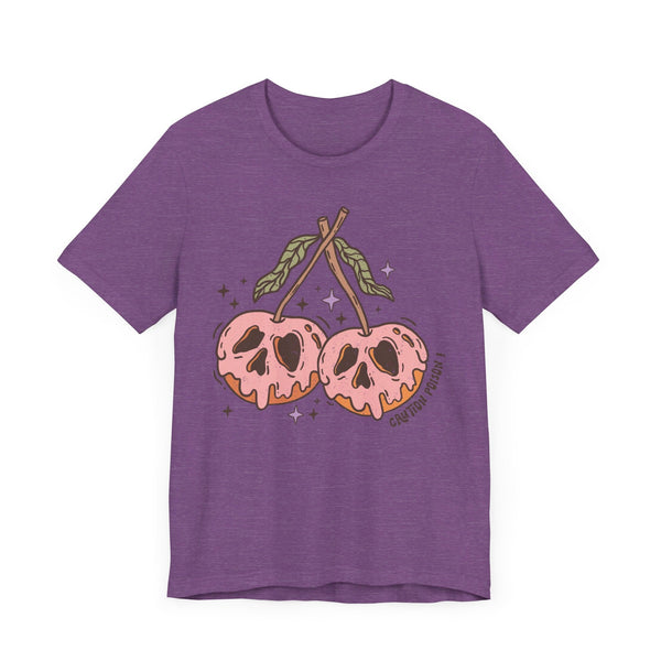 Caution Poison Halloween Shirt - Pink Poison Apples Graphic Tee