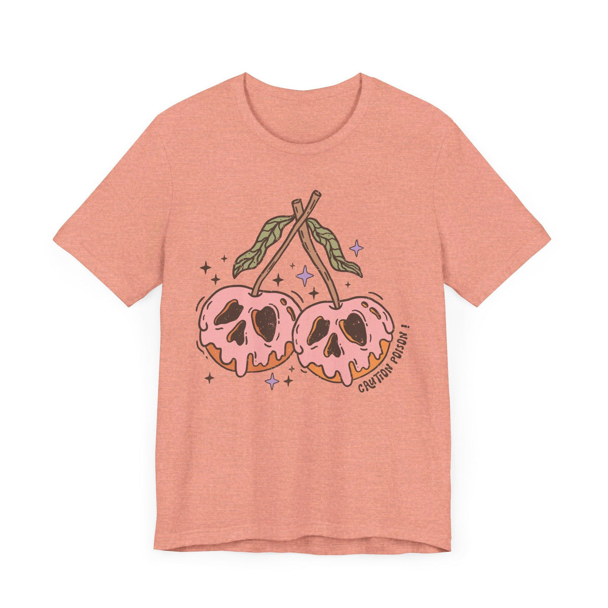 Caution Poison Halloween Shirt - Pink Poison Apples Graphic Tee