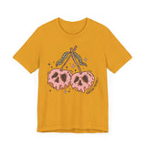 Caution Poison Halloween Shirt - Pink Poison Apples Graphic Tee