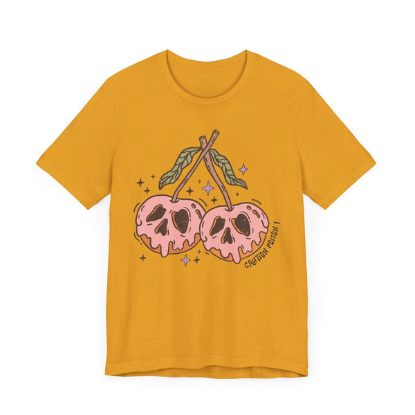 Caution Poison Halloween Shirt - Pink Poison Apples Graphic Tee