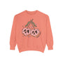 Caution Poison Halloween Sweatshirt - Pink Poison Apples Graphic Sweater