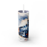 Classic Christmas Red Train - Snowy Holiday Journey Tumbler