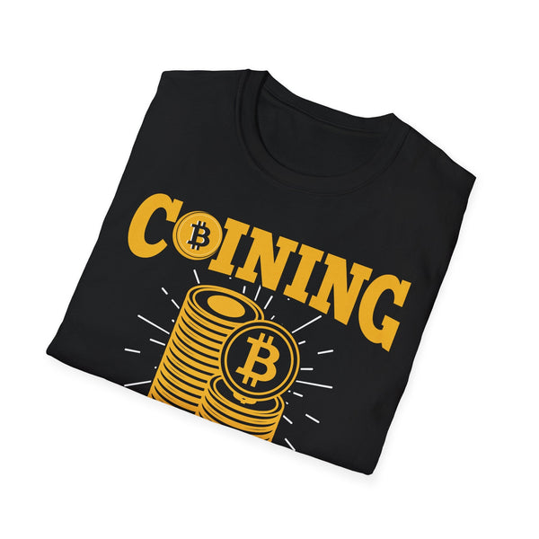 Coining the Future Crypto T-Shirt – Cryptocurrency Shirt for Enthusiasts, Traders, and Meme Lovers