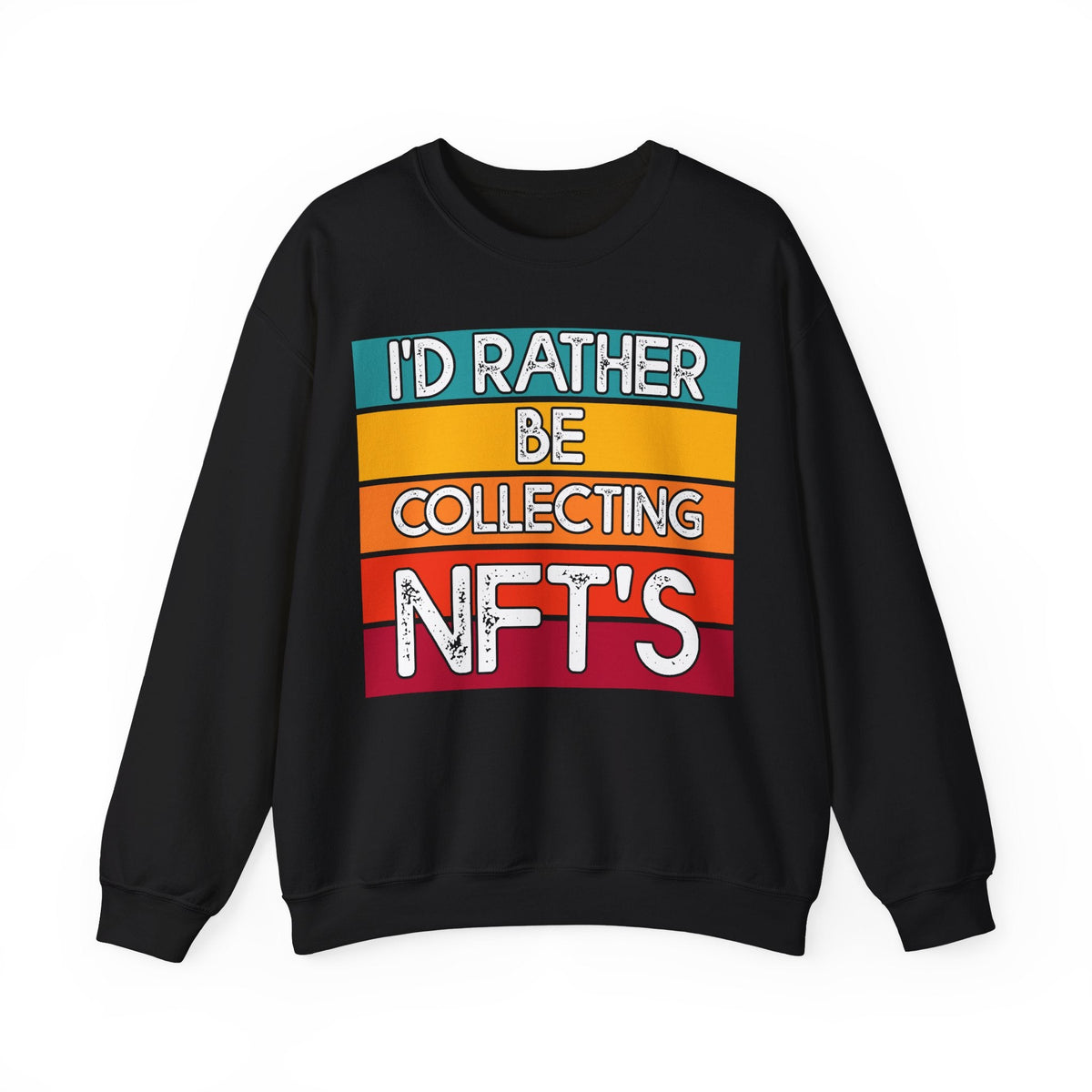 Collecting NFTs Crypto Crewneck Sweatshirt – Cryptocurrency Shirt for Enthusiasts, Traders, and Meme Lovers