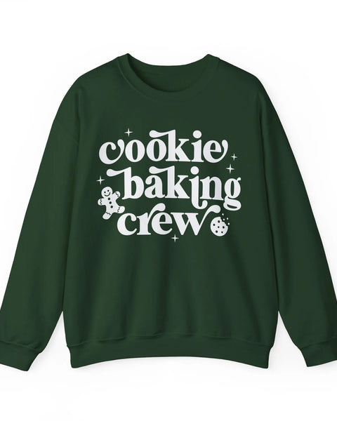 Cookie Baking Crew Christmas Sweatshirt For Gingerbread Lovers
