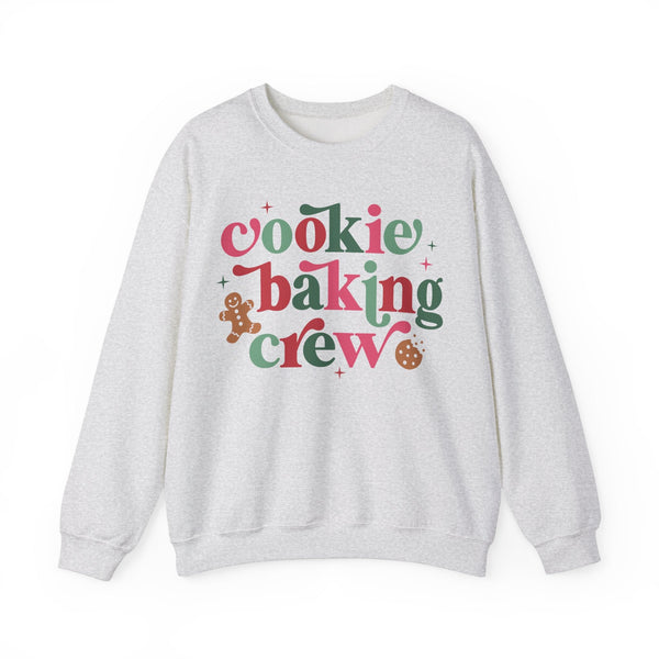 Cookie Baking Crew Christmas Sweatshirt – Fun Gingerbread & Cookie Baking Graphic Tee for Holiday Baking Lovers