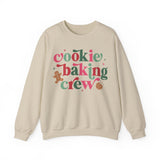 Cookie Baking Crew Christmas Sweatshirt – Fun Gingerbread & Cookie Baking Graphic Tee for Holiday Baking Lovers