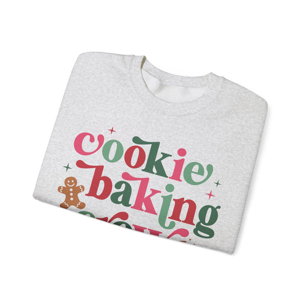 Cookie Baking Crew Christmas Sweatshirt – Fun Gingerbread & Cookie Baking Graphic Tee for Holiday Baking Lovers