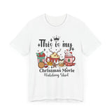 Cozy Christmas Treats - Hot Chocolate, Cookies & Holiday Cheer _ Christmas Movie Watching Tee, Festive Graphic Shirt