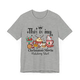 Cozy Christmas Treats - Hot Chocolate, Cookies & Holiday Cheer _ Christmas Movie Watching Tee, Festive Graphic Shirt