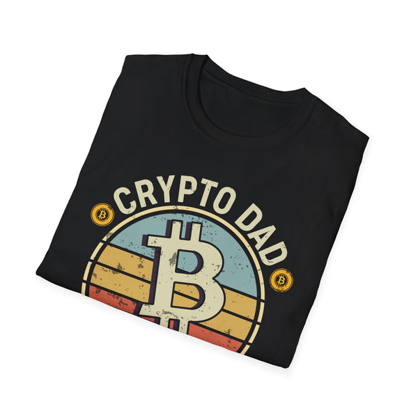 Crypto Dad Design Crypto T-Shirt – Cryptocurrency Shirt for Enthusiasts, Traders, and Meme Lovers