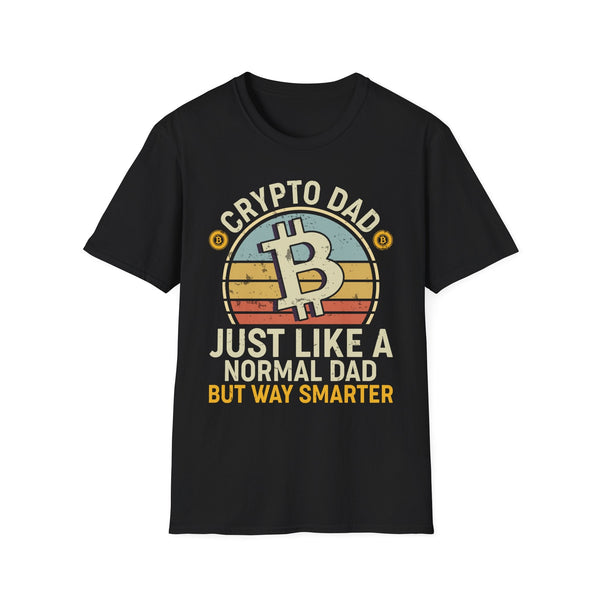 Crypto Dad Design Crypto T-Shirt – Cryptocurrency Shirt for Enthusiasts, Traders, and Meme Lovers