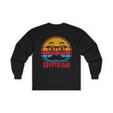 Crypto Dad Logo Crypto Long Sleeve – Cryptocurrency Shirt for Enthusiasts, Traders, and Meme Lovers