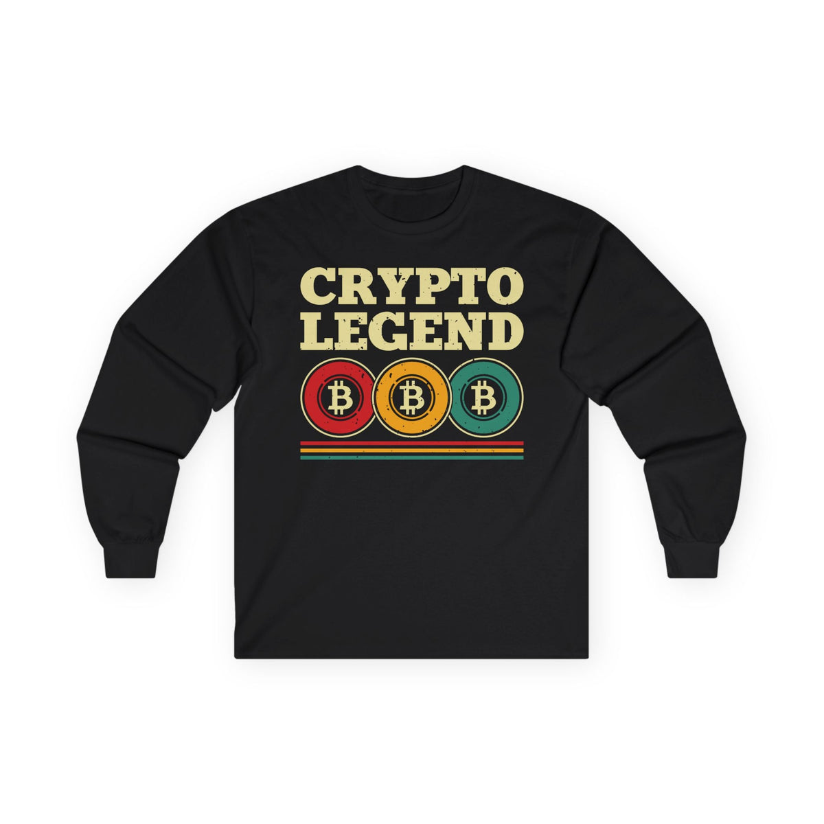 Crypto Legend Crypto Long Sleeve – Cryptocurrency Shirt for Enthusiasts, Traders, and Meme Lovers