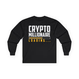 Crypto Millionaire Loading Crypto Long Sleeve – Cryptocurrency Shirt for Enthusiasts, Traders, and Meme Lovers