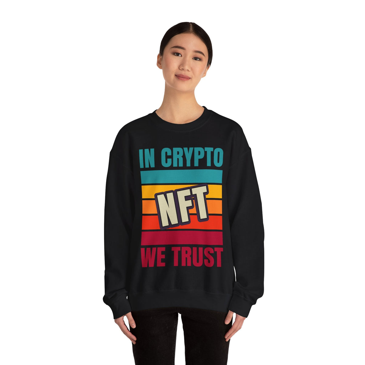 Crypto NFT Trust Crypto Crewneck Sweatshirt – Cryptocurrency Shirt for Enthusiasts, Traders, and Meme Lovers