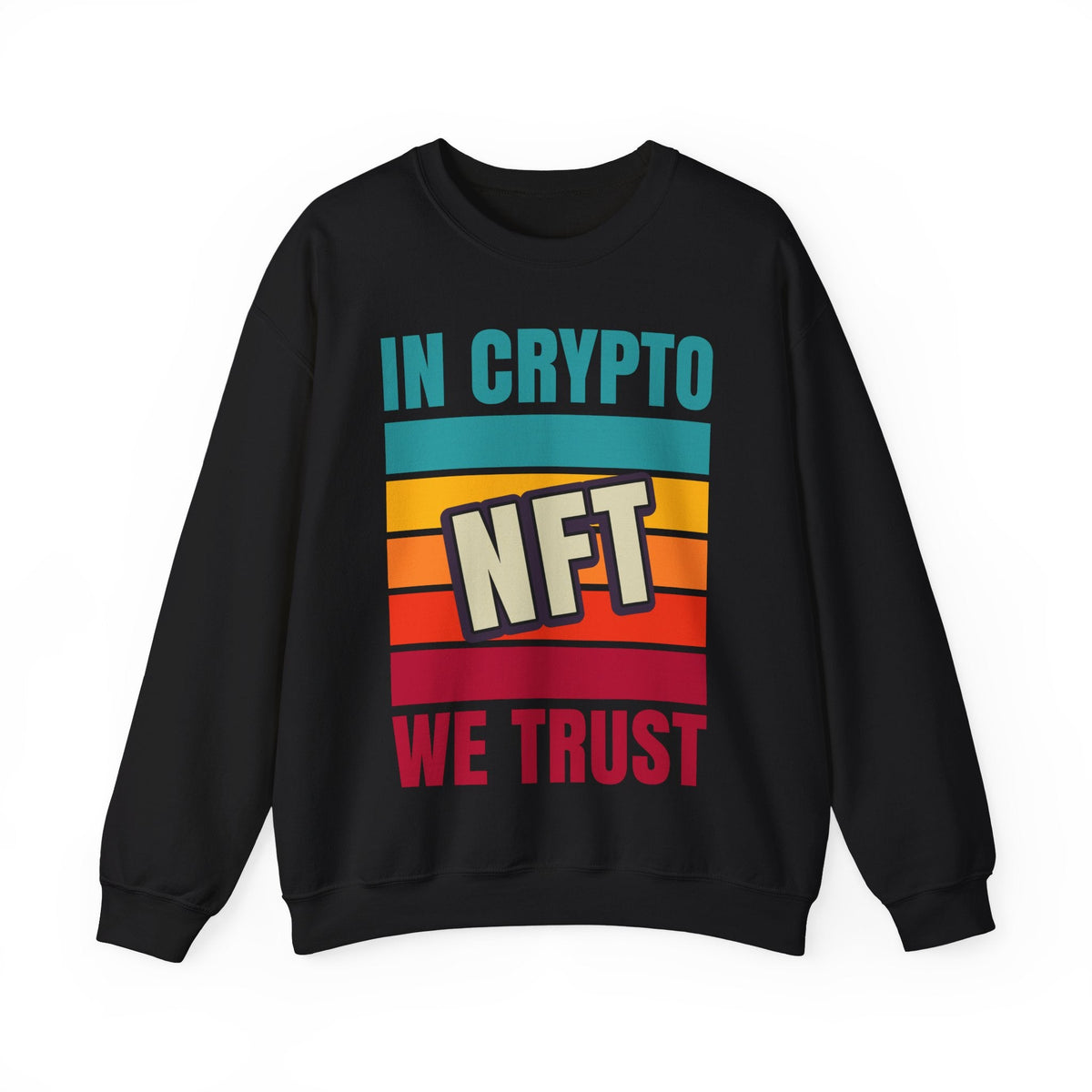 Crypto NFT Trust Crypto Crewneck Sweatshirt – Cryptocurrency Shirt for Enthusiasts, Traders, and Meme Lovers