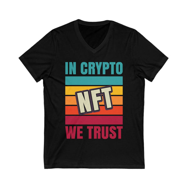 Crypto NFT Trust Crypto V-Neck – Cryptocurrency Shirt for Enthusiasts, Traders, and Meme Lovers