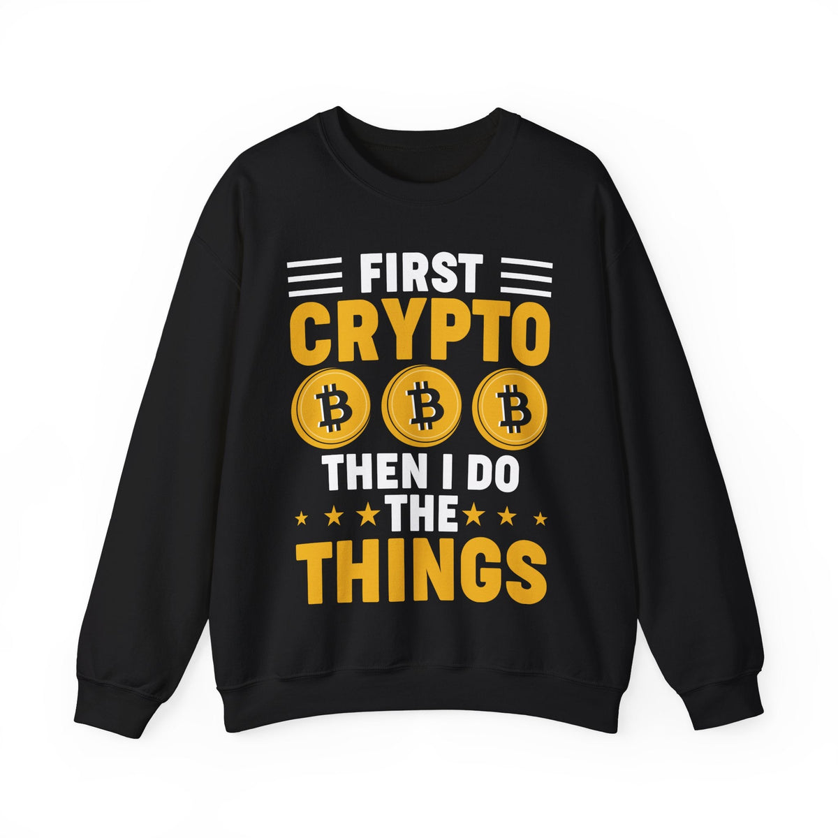 Crypto Quote Crypto Crewneck Sweatshirt – Cryptocurrency Shirt for Enthusiasts, Traders, and Meme Lovers