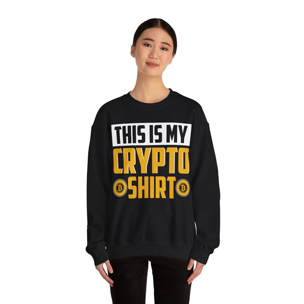 Crypto Shirt Crypto Crewneck Sweatshirt – Cryptocurrency Shirt for Enthusiasts, Traders, and Meme Lovers