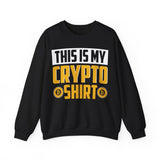 Crypto Shirt Crypto Crewneck Sweatshirt – Cryptocurrency Shirt for Enthusiasts, Traders, and Meme Lovers