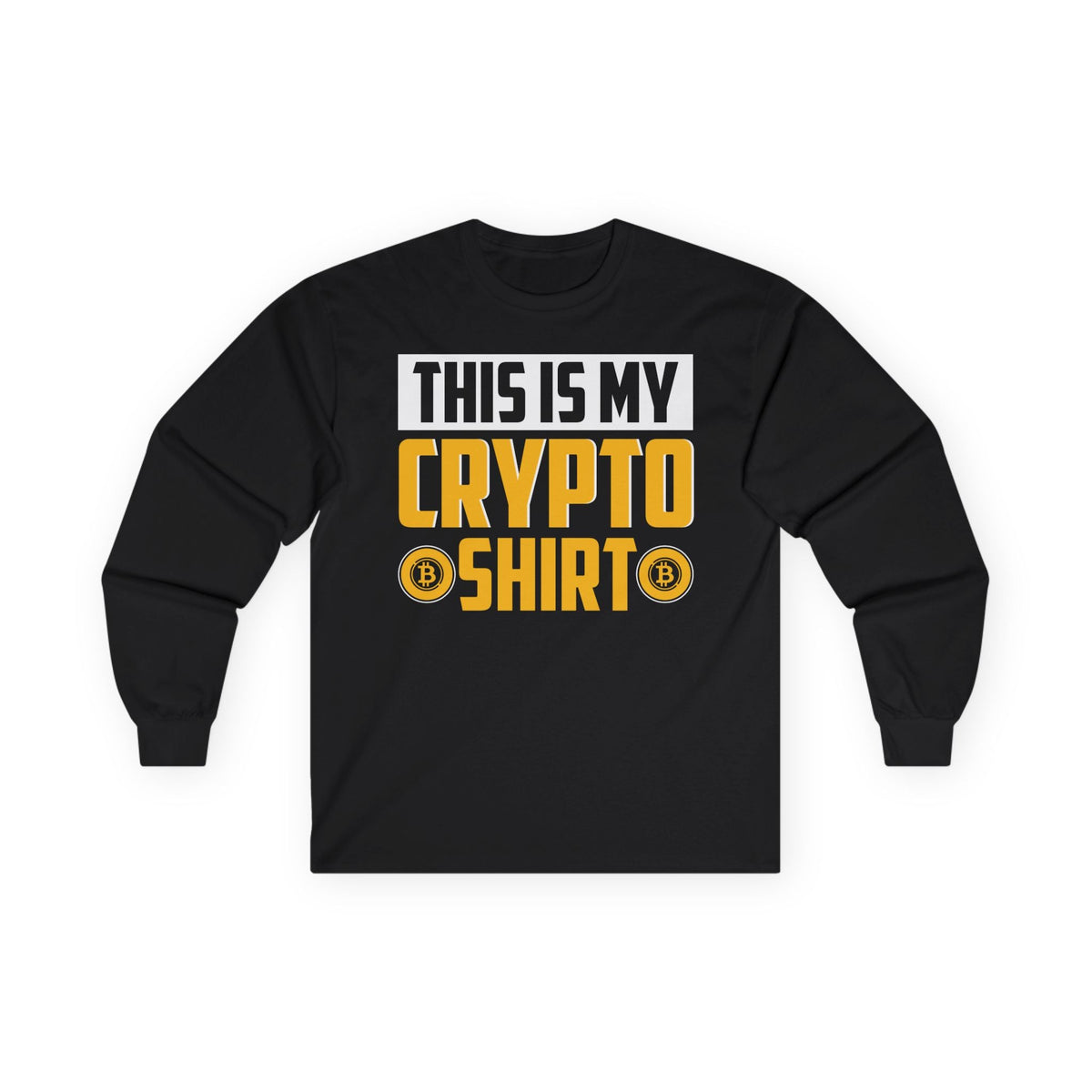 Crypto Shirt Crypto Long Sleeve – Cryptocurrency Shirt for Enthusiasts, Traders, and Meme Lovers