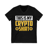 Crypto Shirt Crypto V-Neck – Cryptocurrency Shirt for Enthusiasts, Traders, and Meme Lovers