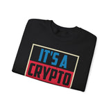 Crypto Thing Poster Crypto Crewneck Sweatshirt – Cryptocurrency Shirt for Enthusiasts, Traders, and Meme Lovers