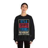 Crypto Thing Poster Crypto Crewneck Sweatshirt – Cryptocurrency Shirt for Enthusiasts, Traders, and Meme Lovers