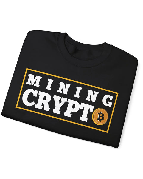 Cryptocurrency Mining Crewneck Sweatshirt For Enthusiasts Traders And Meme Lovers