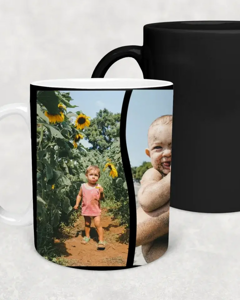 Custom Photo Magic Mug Personalized Heat Sensitive Color Changing Coffee Mug