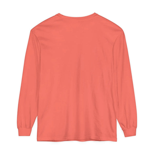 Cute Ghosts and Pumpkins Halloween Long Sleeve T-Shirt - Checkered Vintage Graphic Tee