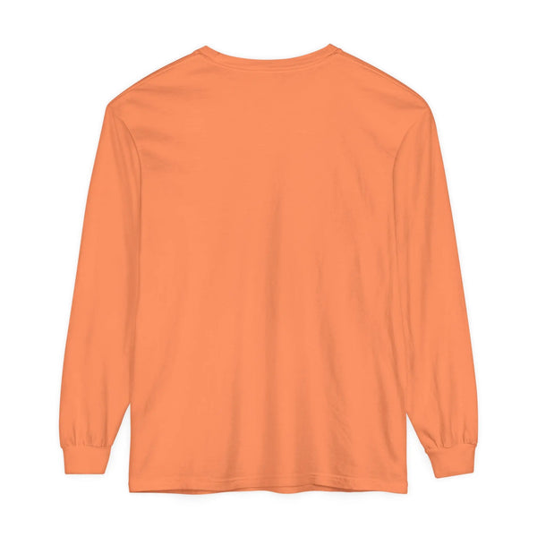 Cute Ghosts and Pumpkins Halloween Long Sleeve T-Shirt - Checkered Vintage Graphic Tee