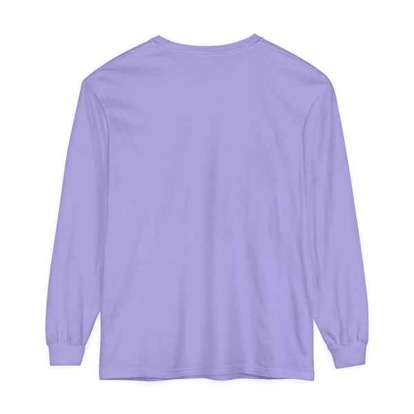 Cute Ghosts and Pumpkins Halloween Long Sleeve T-Shirt - Checkered Vintage Graphic Tee